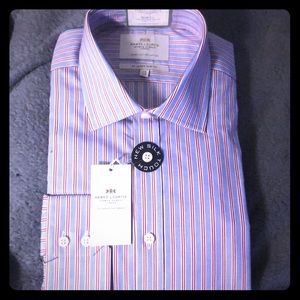 Hawes & Curtis Blue & Red Dress Shirt
